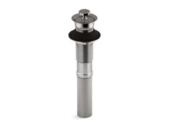 Bathroom sink drain with non-removable metal stopper and without overflow^Kohler Hot