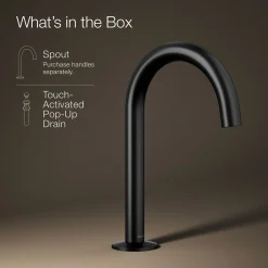 Bathroom sink faucet spout with Tube design, 1.2 gpm^Kohler Discount