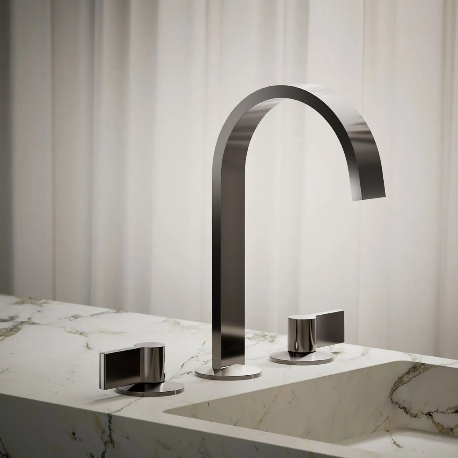 Bathroom sink faucet spout with Ribbon design, 1.2 gpm^Kohler