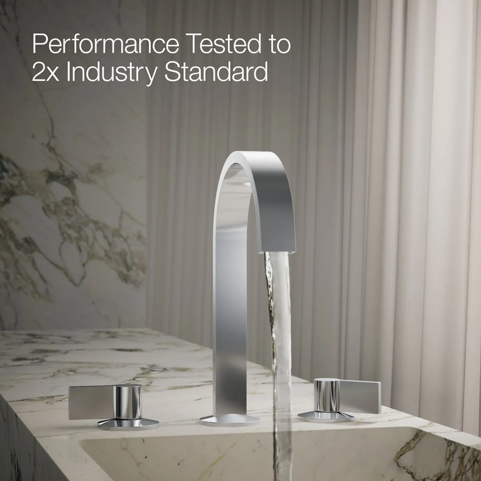 Bathroom sink faucet spout with Ribbon design, 1.2 gpm^Kohler