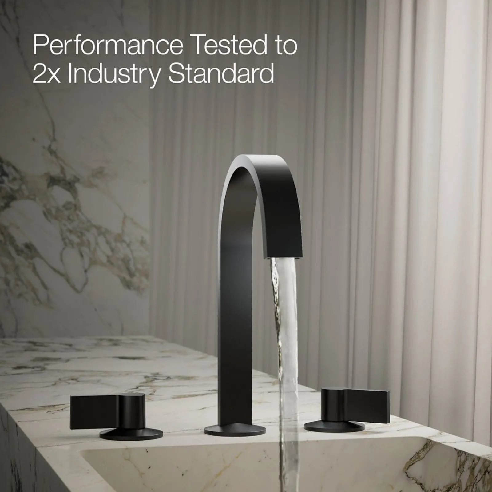 Bathroom sink faucet spout with Ribbon design, 1.2 gpm^Kohler
