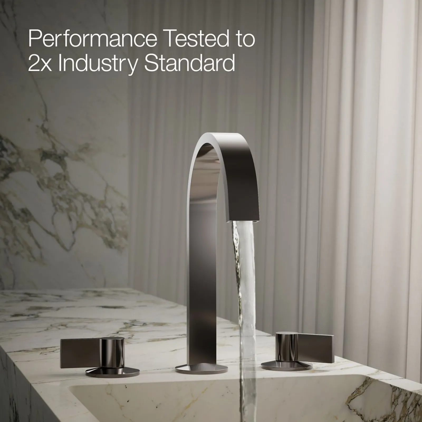 Bathroom sink faucet spout with Ribbon design, 1.2 gpm^Kohler
