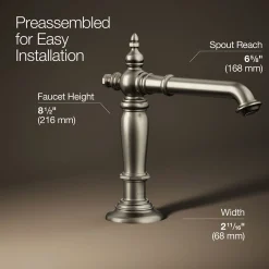 Bathroom sink faucet spout with Column design, 1.2 gpm^Kohler New