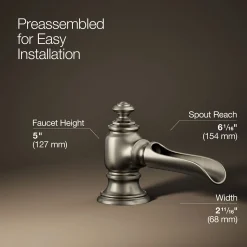 Bathroom sink faucet spout with Flume design, 1.2 gpm^Kohler Best