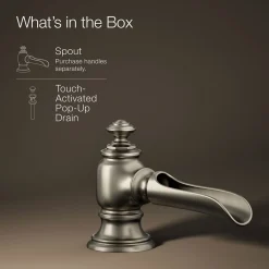 Bathroom sink faucet spout with Flume design, 1.2 gpm^Kohler Best