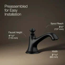 Bathroom sink faucet spout with Bell design, 1.2 gpm^Kohler New