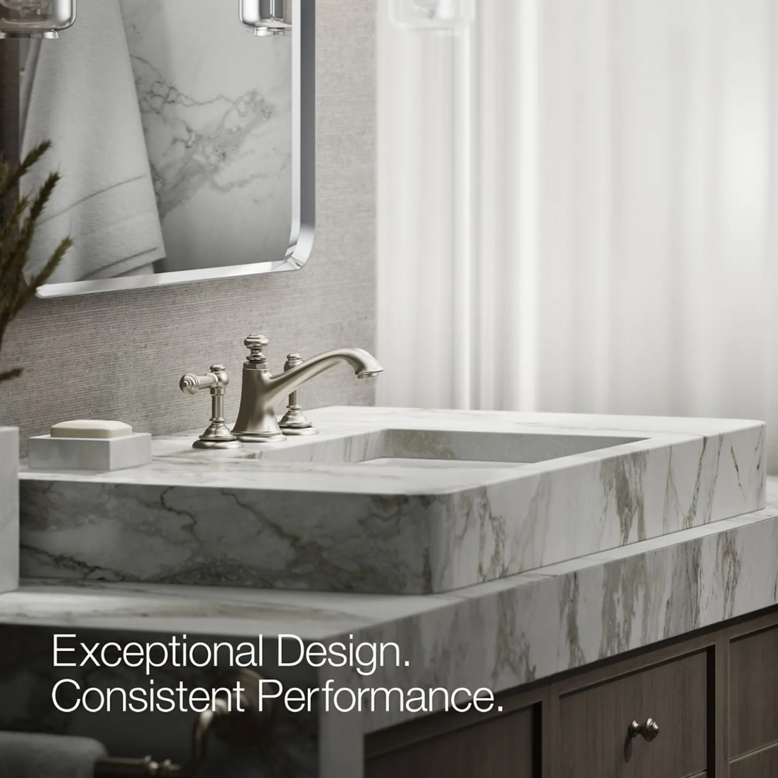 Bathroom sink faucet spout with Bell design, 1.2 gpm^Kohler New
