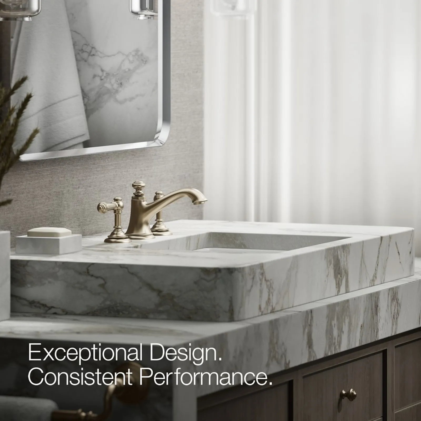 Bathroom sink faucet spout with Bell design, 1.2 gpm^Kohler New