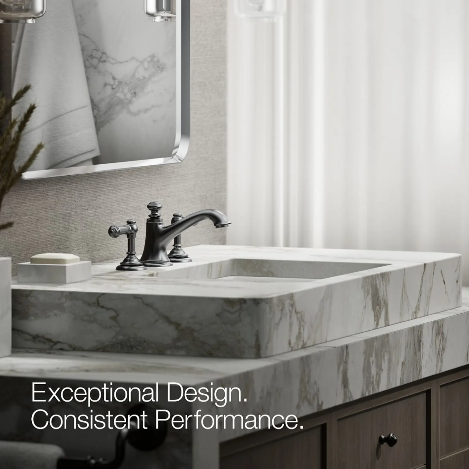 Bathroom sink faucet spout with Bell design, 1.2 gpm^Kohler New