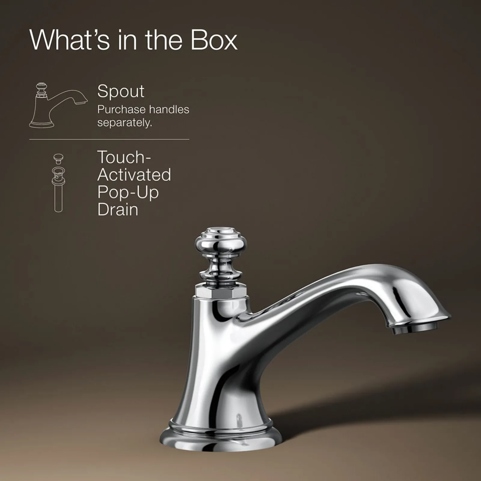 Bathroom sink faucet spout with Bell design, 1.2 gpm^Kohler New