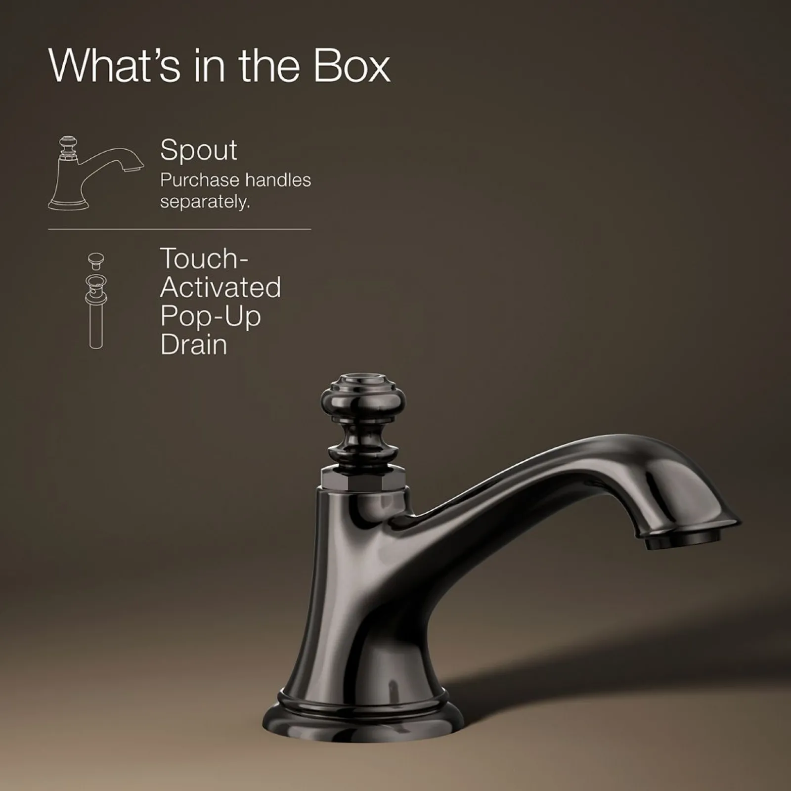 Bathroom sink faucet spout with Bell design, 1.2 gpm^Kohler New