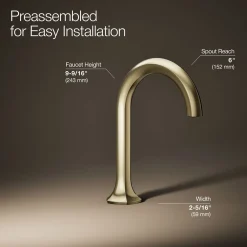 Bathroom sink faucet spout with Cane design, 1.2 gpm^Kohler Clearance