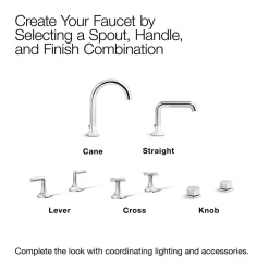 Bathroom sink faucet spout with Cane design, 1.2 gpm^Kohler Clearance