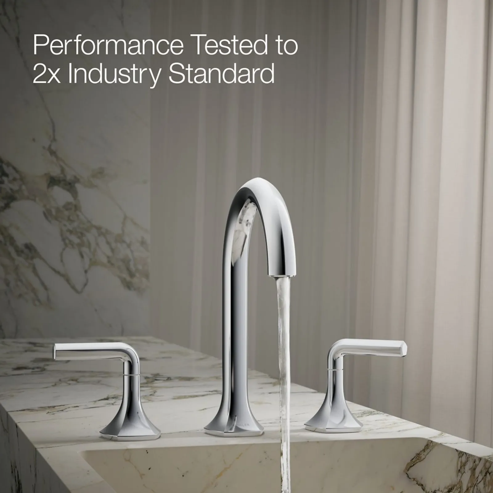 Bathroom sink faucet spout with Cane design, 1.2 gpm^Kohler Clearance