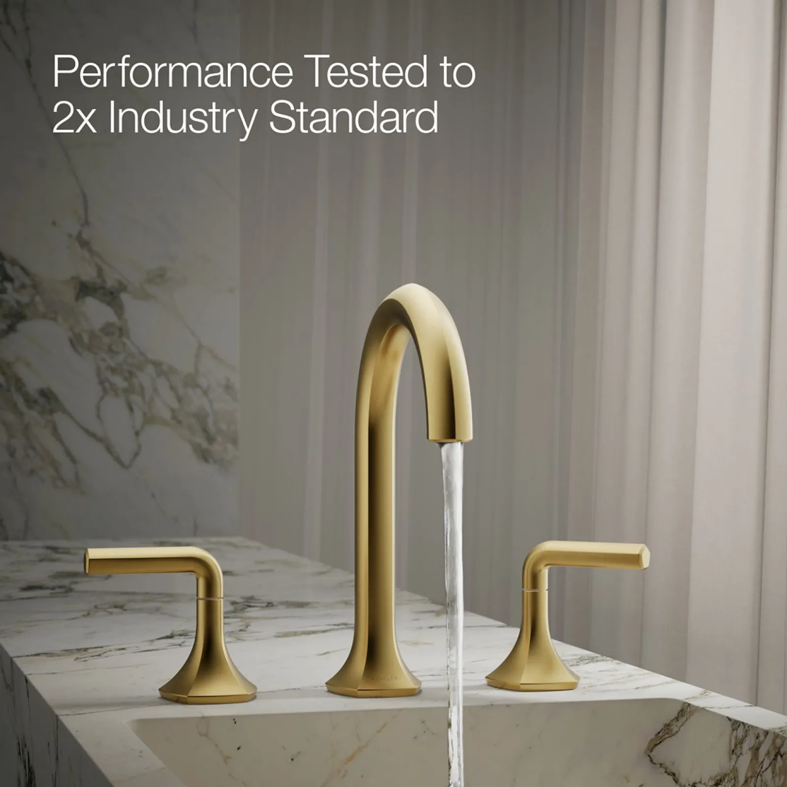 Bathroom sink faucet spout with Cane design, 1.2 gpm^Kohler Clearance