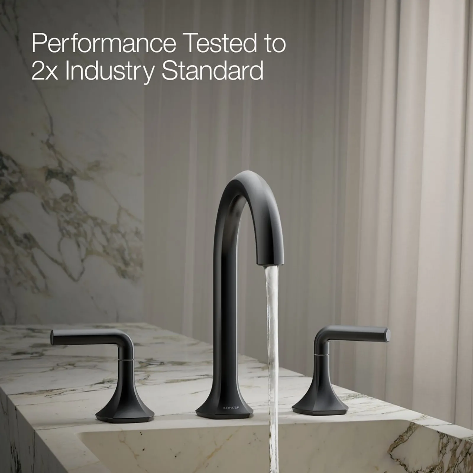 Bathroom sink faucet spout with Cane design, 1.2 gpm^Kohler Clearance