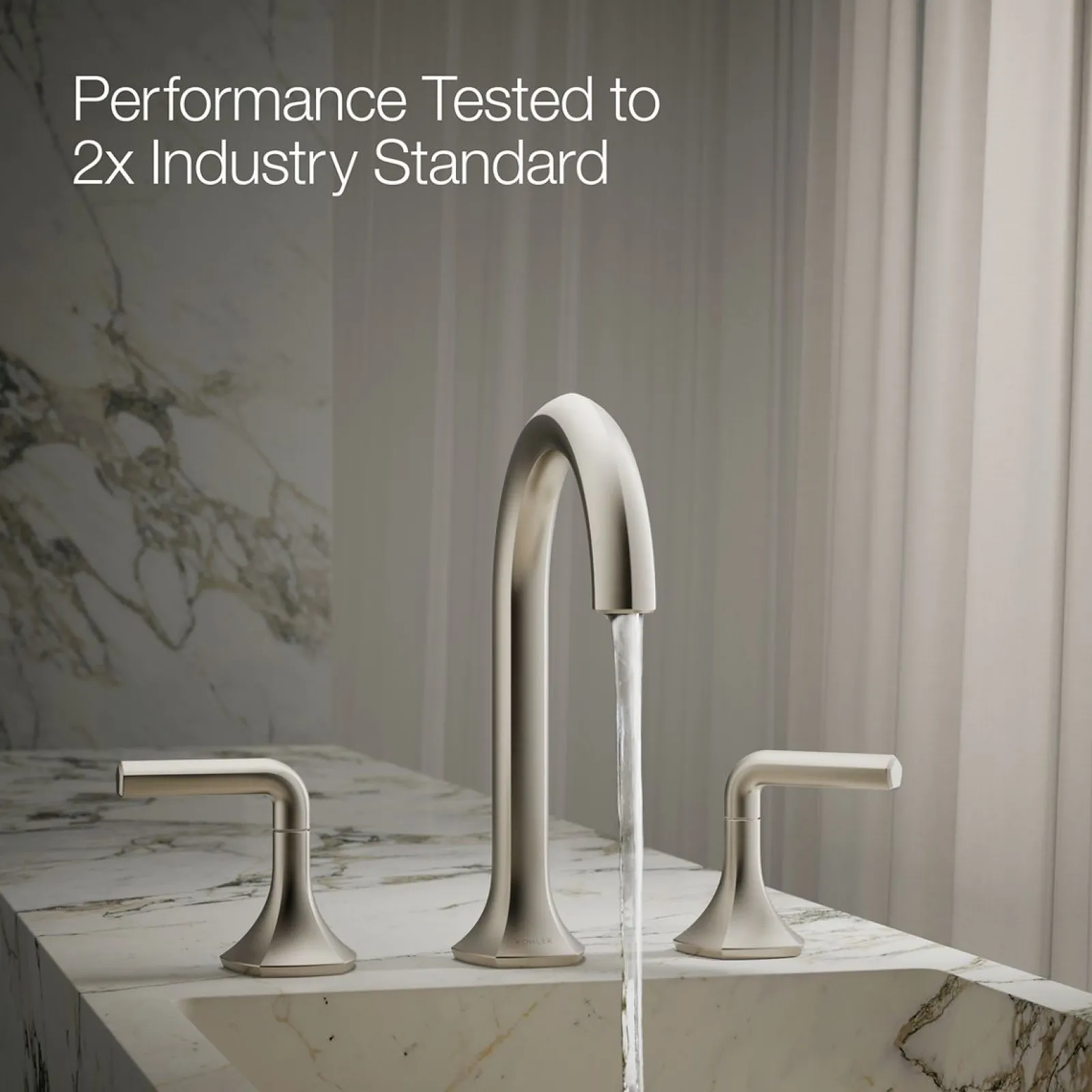 Bathroom sink faucet spout with Cane design, 1.2 gpm^Kohler Clearance
