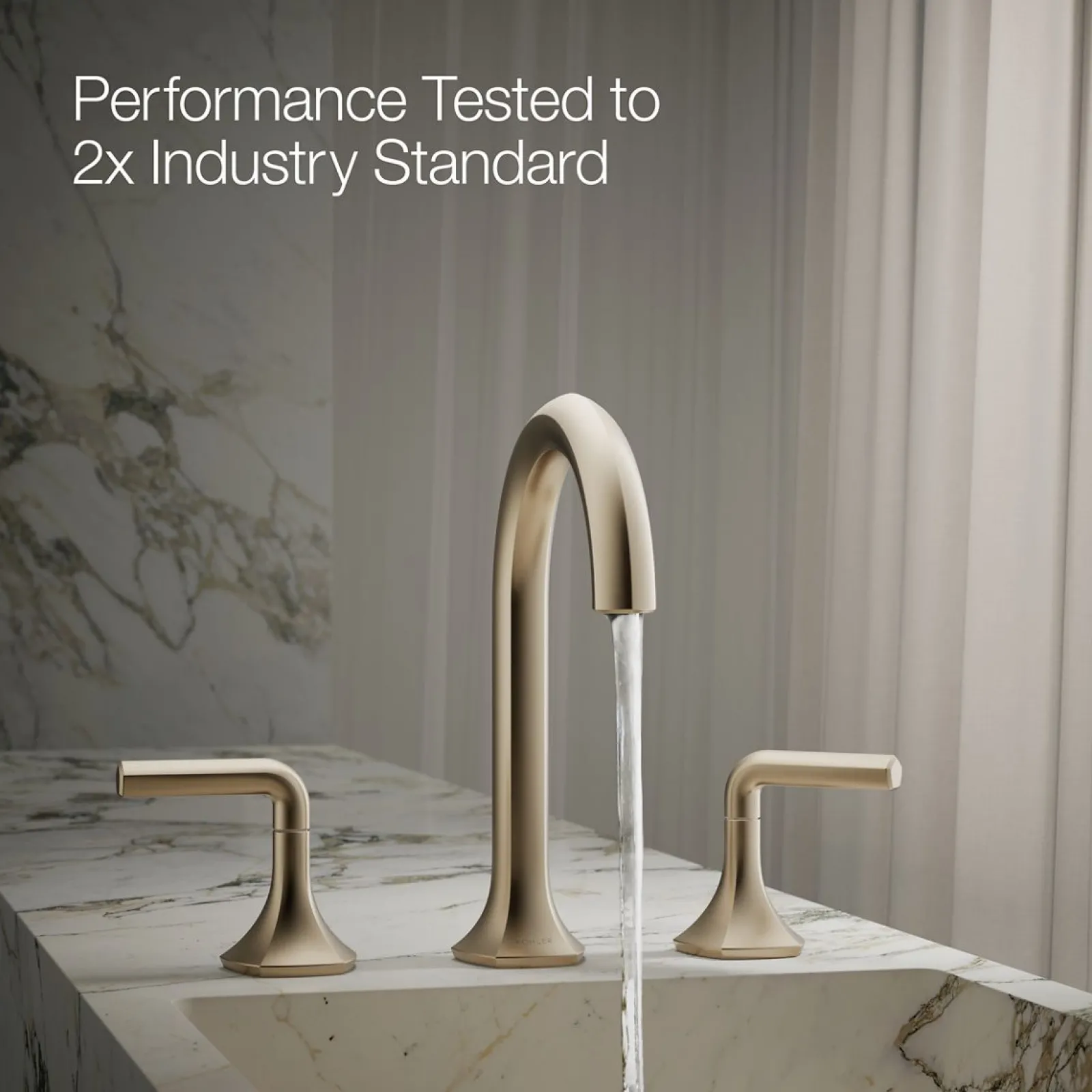 Bathroom sink faucet spout with Cane design, 1.2 gpm^Kohler Clearance