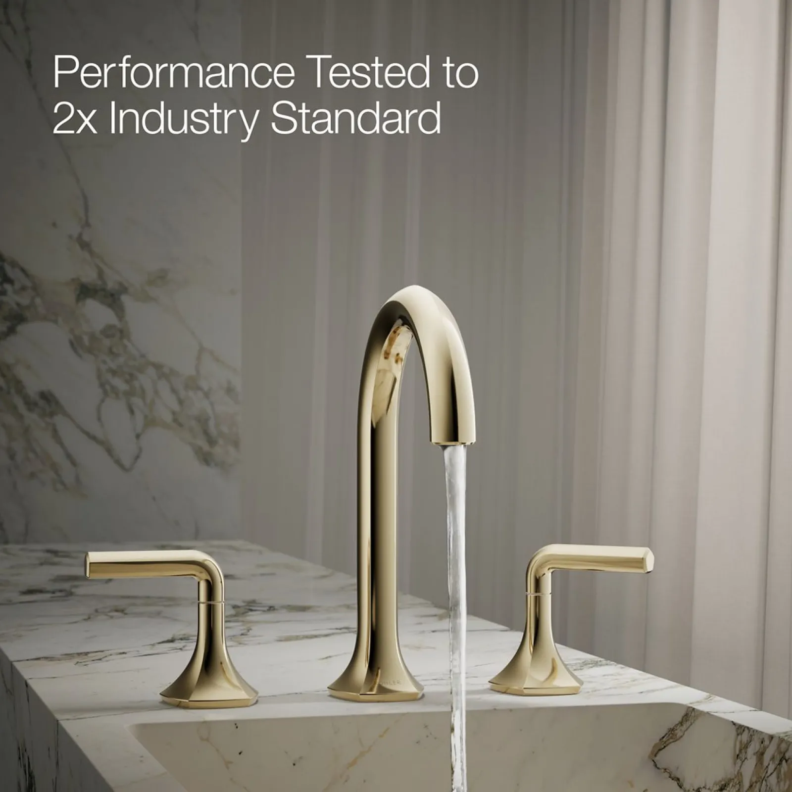 Bathroom sink faucet spout with Cane design, 1.2 gpm^Kohler Clearance