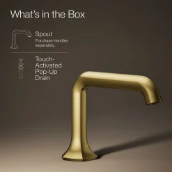 Bathroom sink faucet spout with Straight design, 1.2 gpm^Kohler Discount