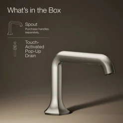 Bathroom sink faucet spout with Straight design, 1.2 gpm^Kohler Discount