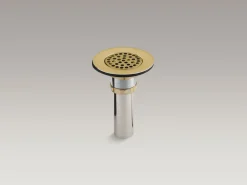 Brass sink drain and strainer with tailpiece for 3-1/2