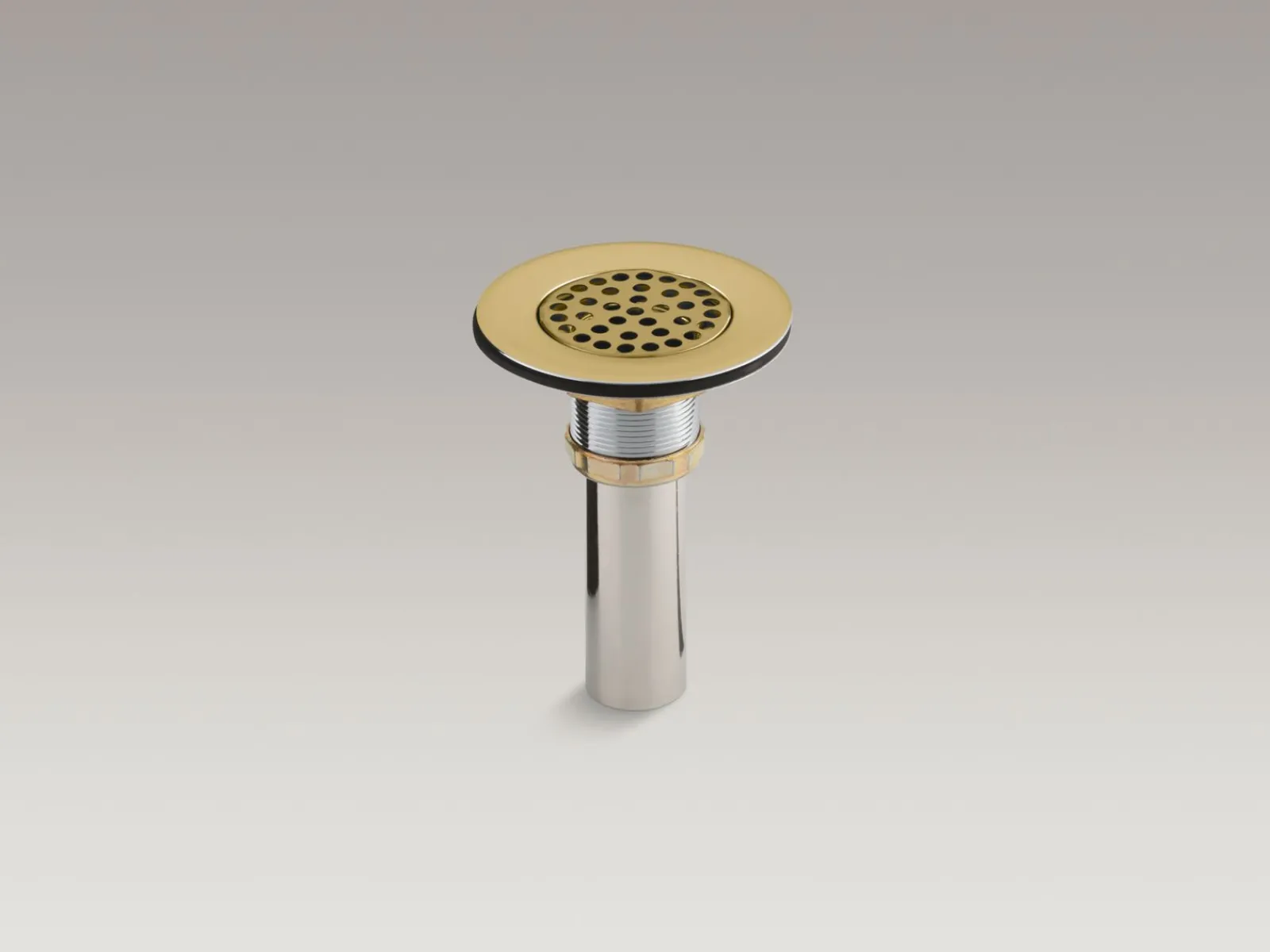 Brass sink drain and strainer with tailpiece for 3-1/2" to 4" outlet^Kohler Outlet