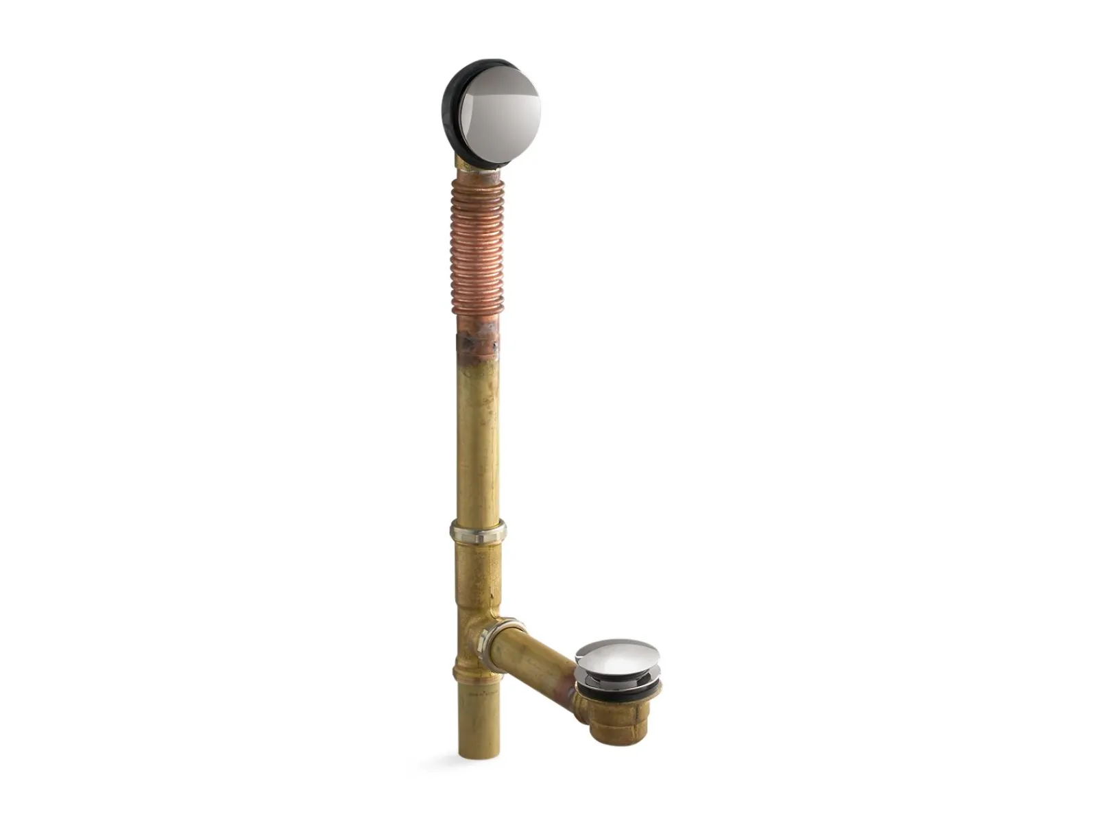 Brass toe tap bath drain^Kohler Discount