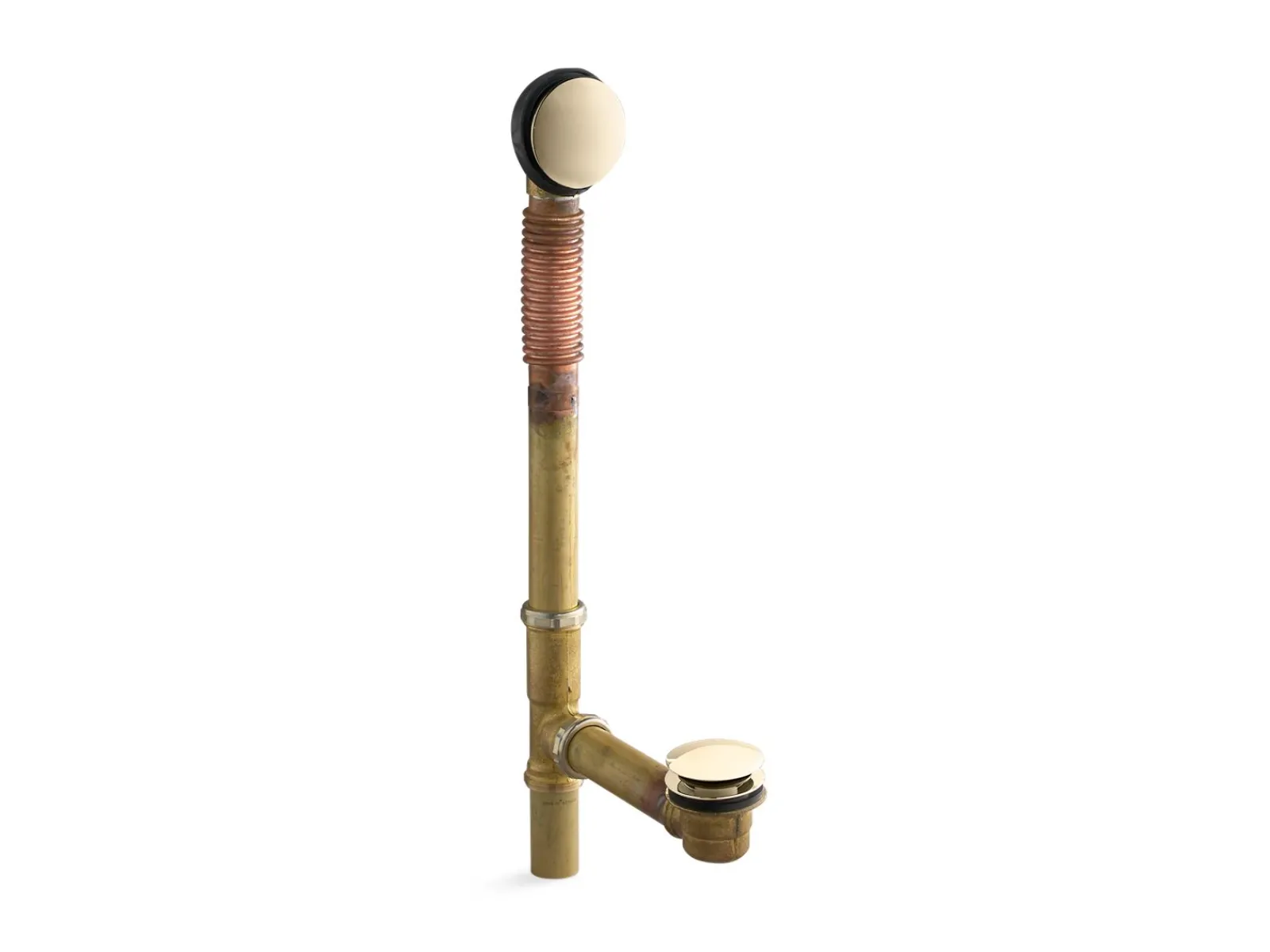 Brass toe tap bath drain^Kohler Discount