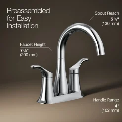 Centerset bathroom sink faucet, 0.5 gpm^Kohler Sale