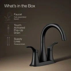 Centerset bathroom sink faucet, 1.2 gpm^Kohler New