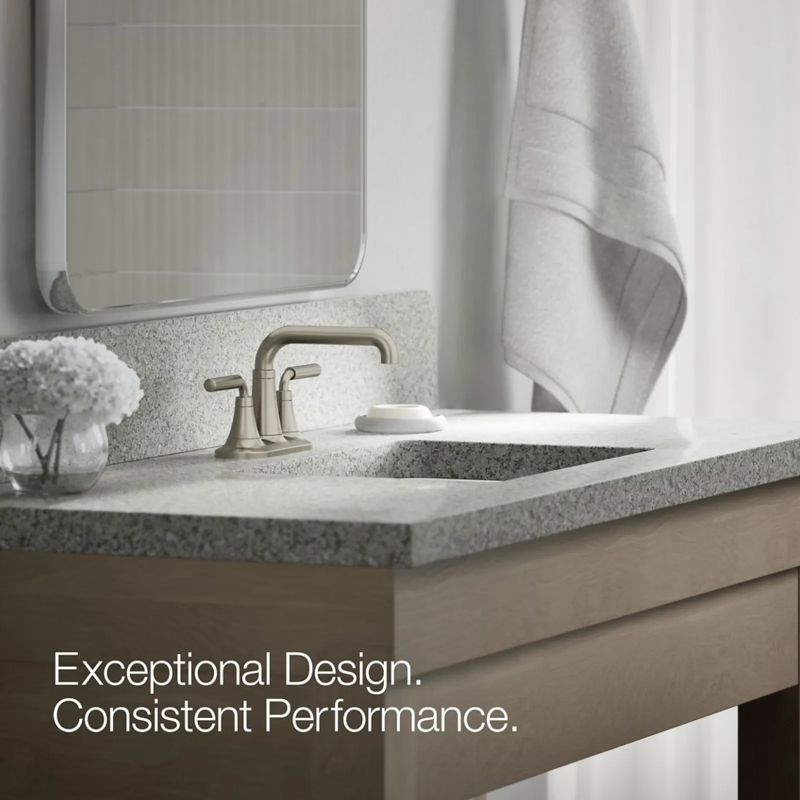 Centerset bathroom sink faucet, 0.5 gpm^Kohler New