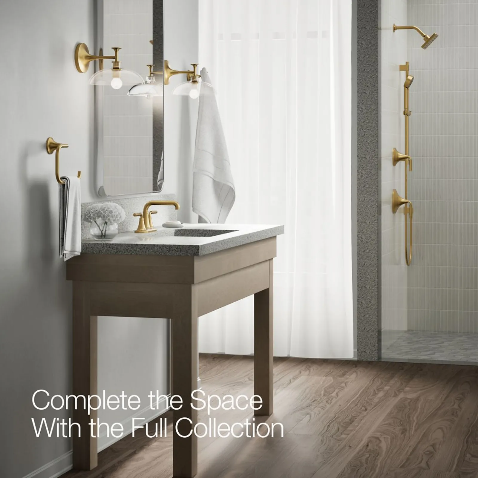 Centerset bathroom sink faucet, 0.5 gpm^Kohler New