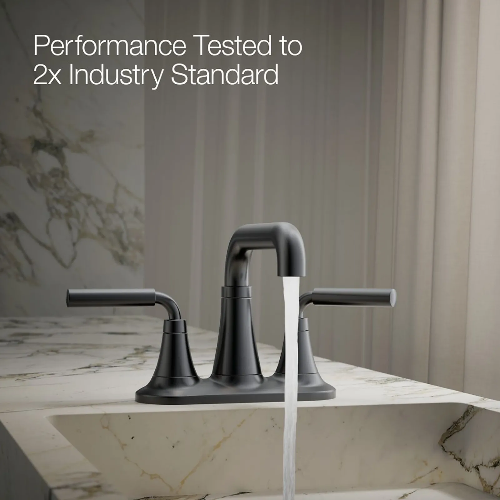 Centerset bathroom sink faucet, 0.5 gpm^Kohler New