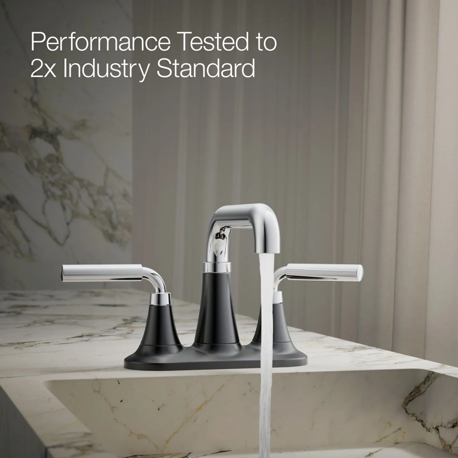 Centerset bathroom sink faucet, 0.5 gpm^Kohler New