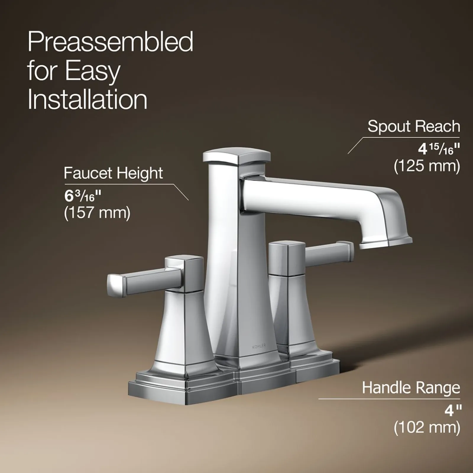 Centerset bathroom sink faucet, 1.2 gpm^Kohler Sale