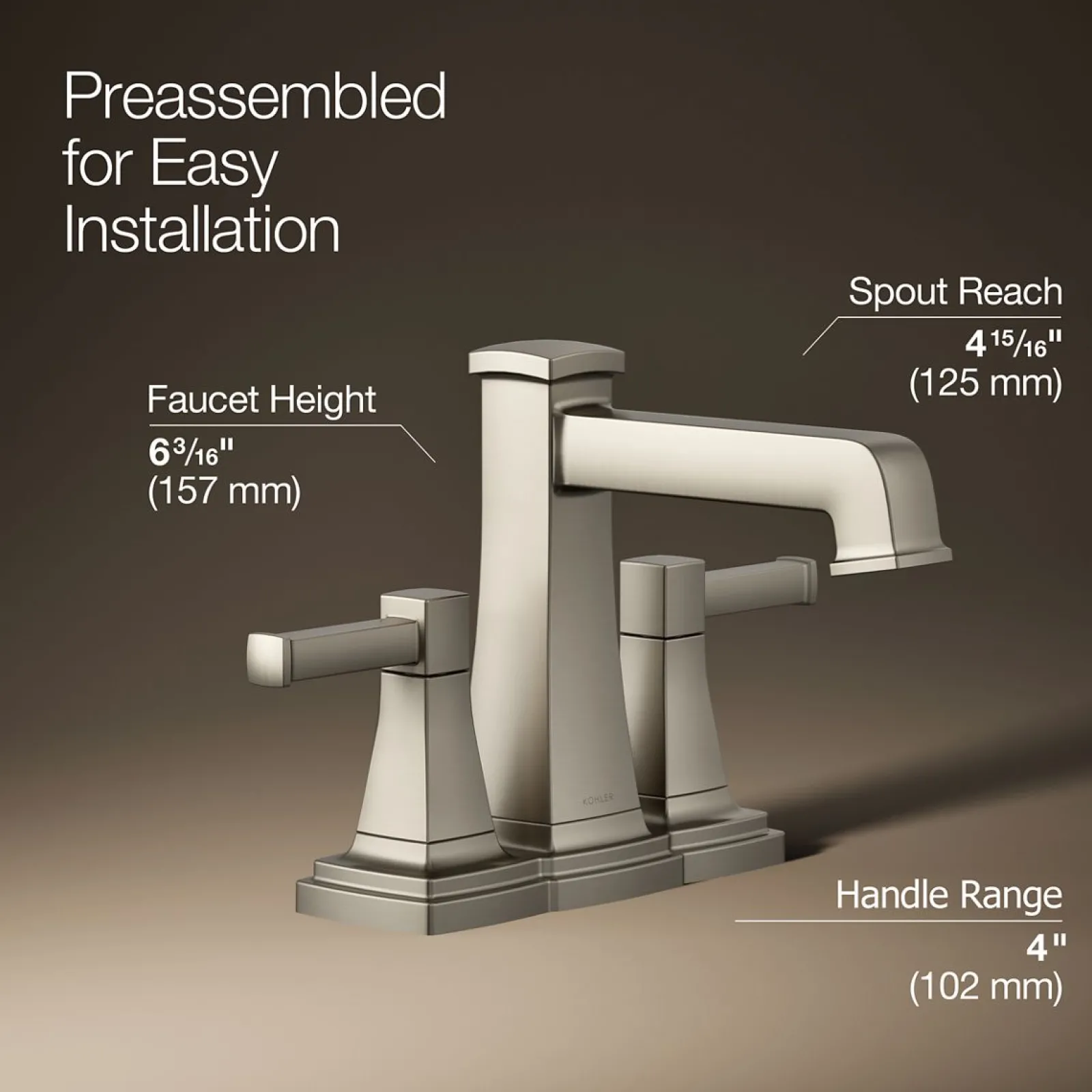 Centerset bathroom sink faucet, 1.2 gpm^Kohler Sale
