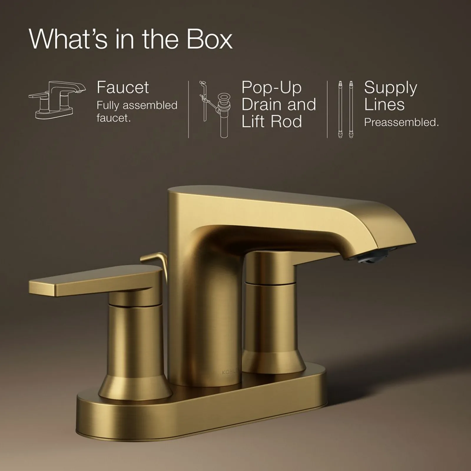 Centerset bathroom sink faucet, 1.2 gpm^Kohler Clearance