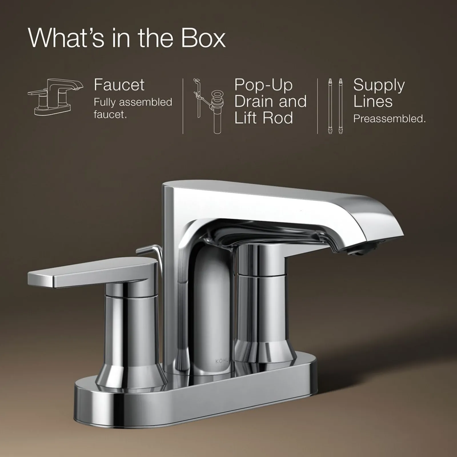 Centerset bathroom sink faucet, 1.2 gpm^Kohler Clearance