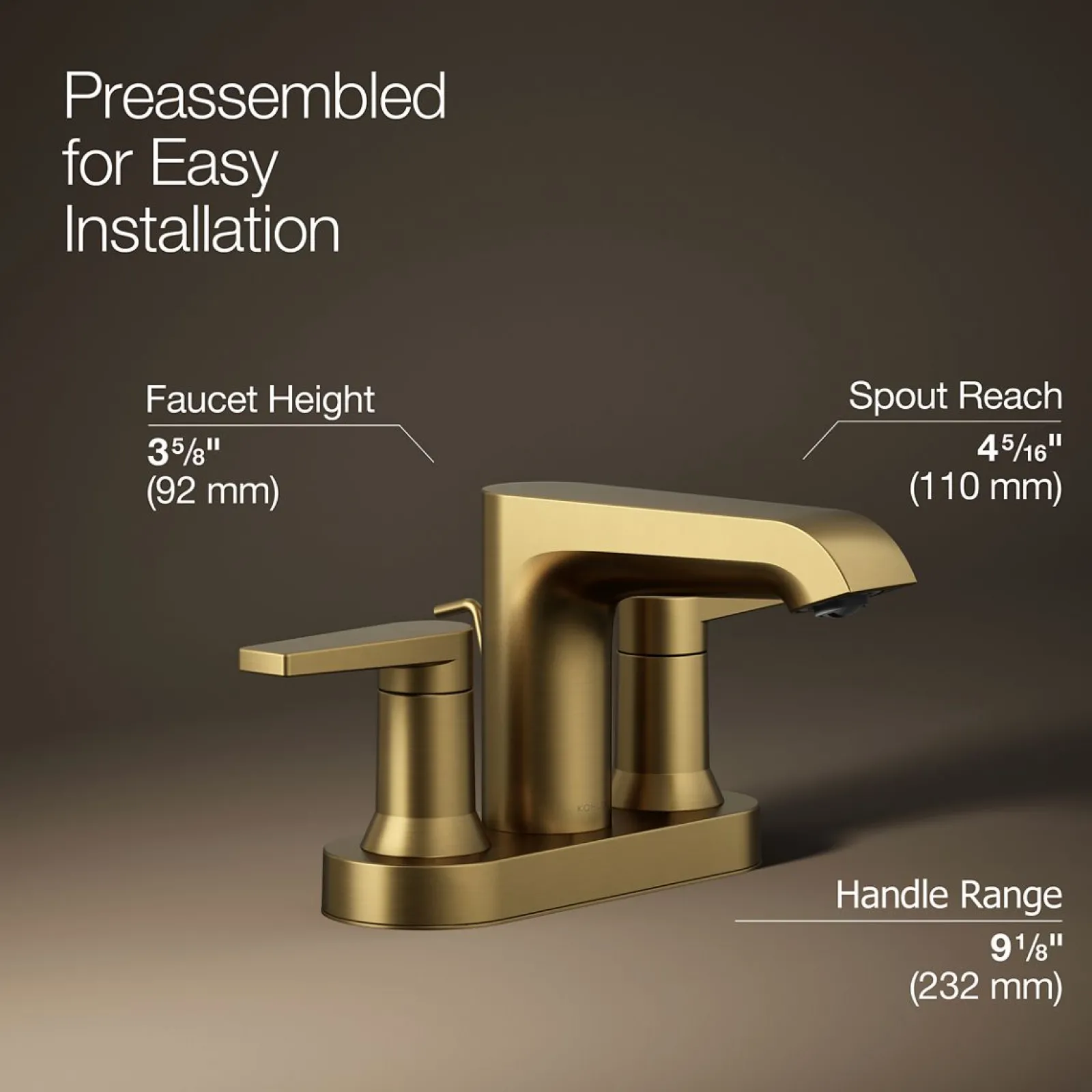 Centerset bathroom sink faucet, 1.2 gpm^Kohler Clearance