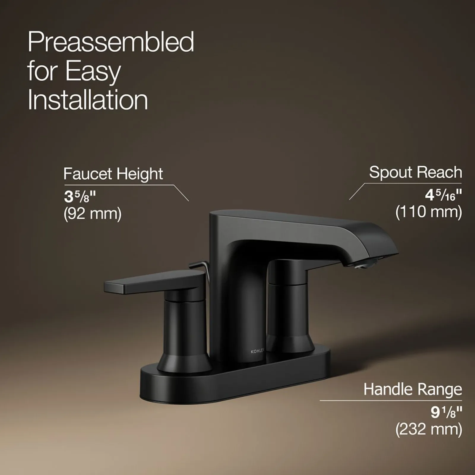 Centerset bathroom sink faucet, 1.2 gpm^Kohler Clearance