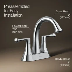 Centerset bathroom sink faucet, 1.2 gpm^Kohler Sale