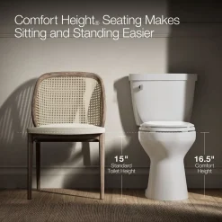 ContinuousClean two-piece elongated toilet, 1.28 gpf^Kohler Online