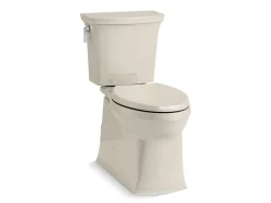 ContinuousClean XT two-piece elongated toilet with skirted trapway, 1.28 gpf^Kohler Online