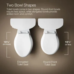 ContinuousClean XT two-piece elongated toilet with skirted trapway, 1.28 gpf^Kohler Outlet