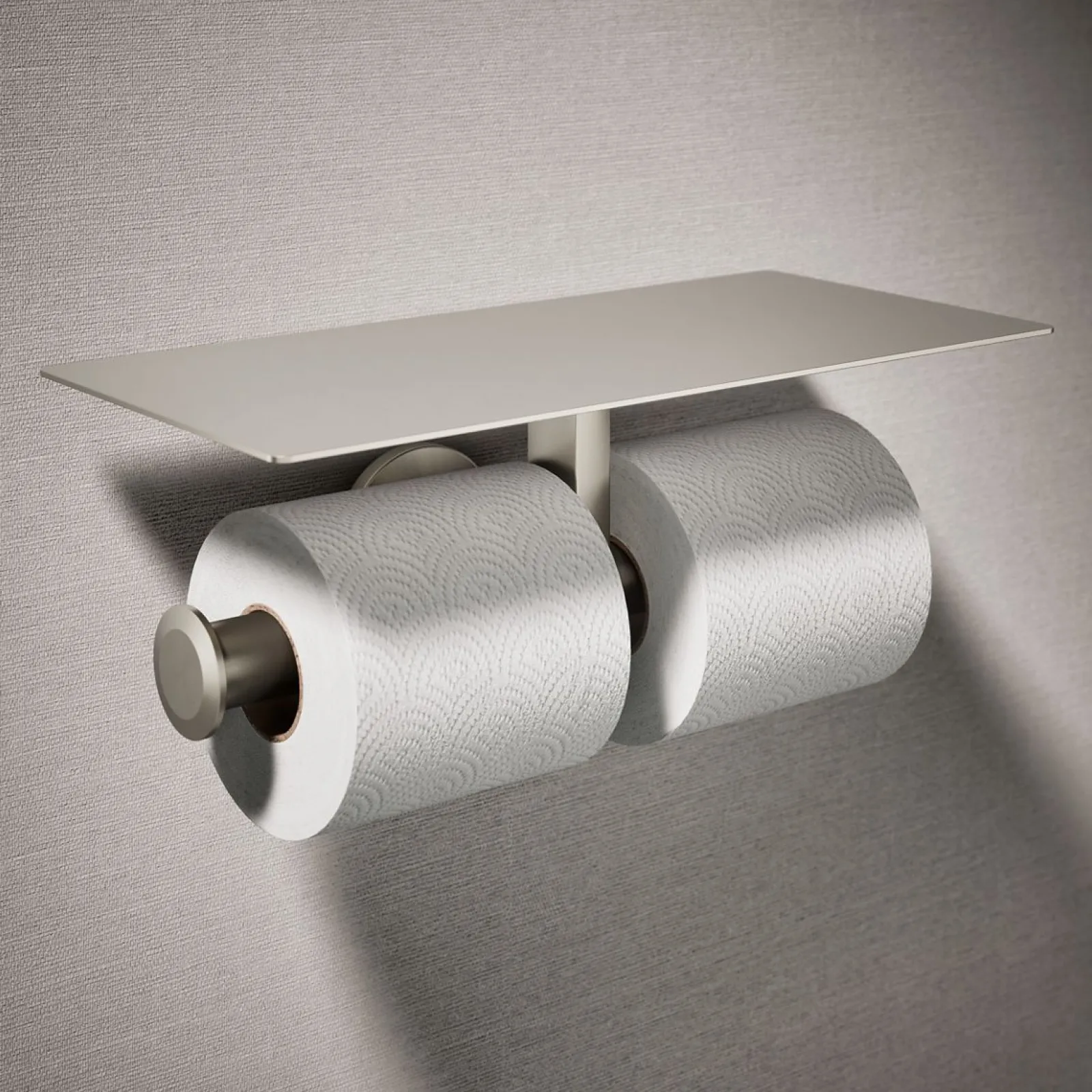Covered double toilet paper holder^Kohler Hot