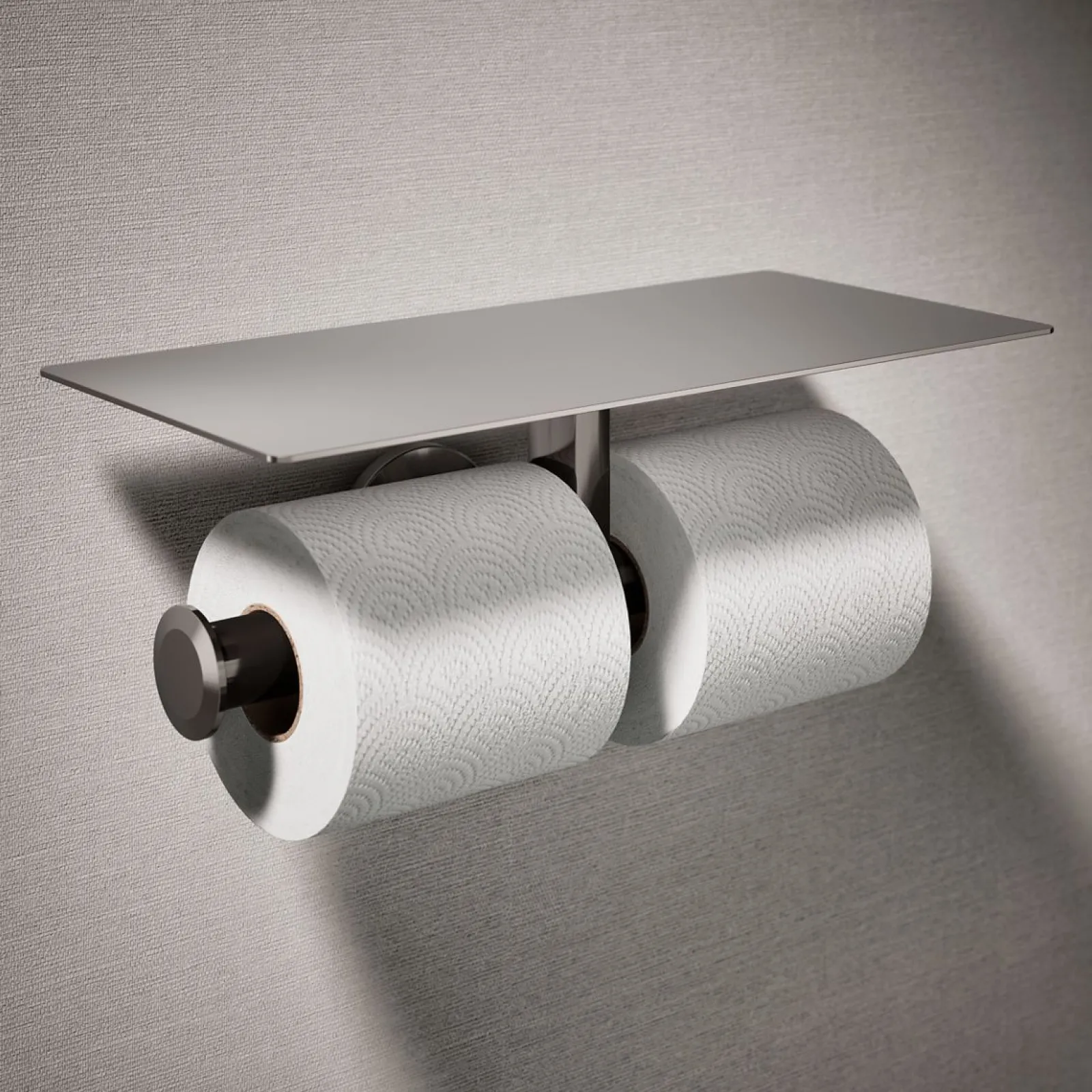 Covered double toilet paper holder^Kohler Hot