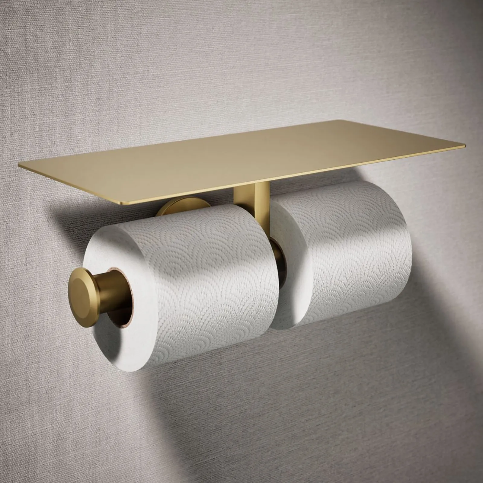 Covered double toilet paper holder^Kohler Hot