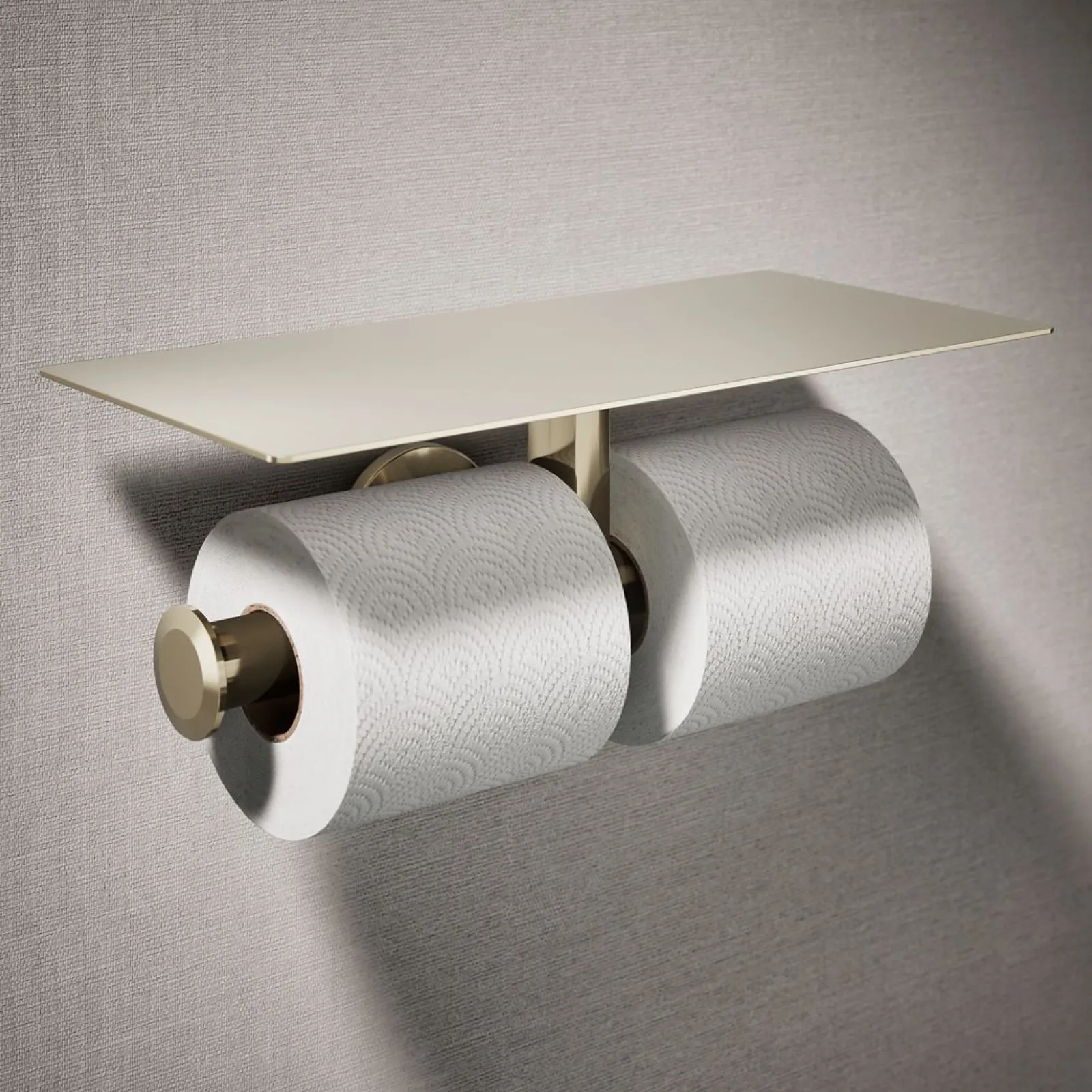 Covered double toilet paper holder^Kohler Hot