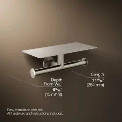 Covered double toilet paper holder^Kohler Hot